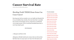 Desktop Screenshot of cancersurvivalrate.net