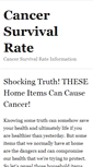 Mobile Screenshot of cancersurvivalrate.net