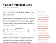 Tablet Screenshot of cancersurvivalrate.net